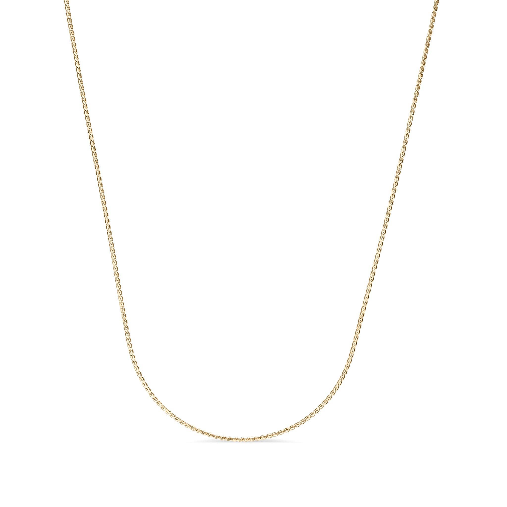 Collar cadena serpentina de acero inoxidable con PVD de oro 18K: Acero inoxidable / 20+2"
