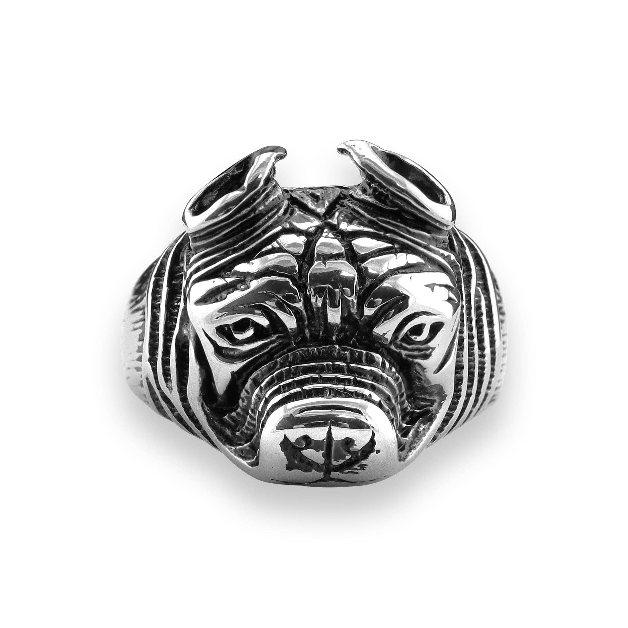 Anillo detallado de acero inoxidable Pit Bull: 9