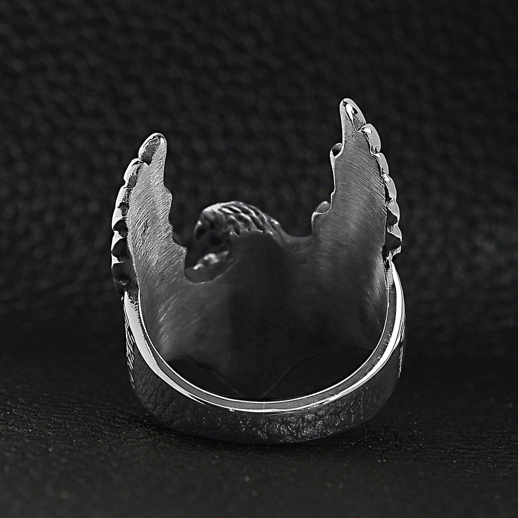 Anillo de águila voladora de acero inoxidable: 10