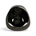 Anillo de Acero Inoxidable con Calavera Negra Sonriente: 8