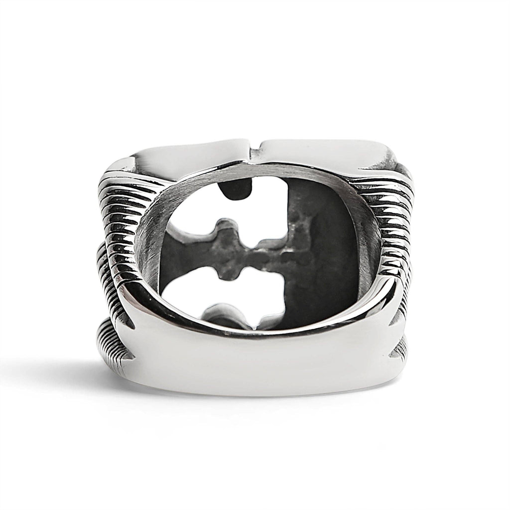 Anillo sello gótico negro con garra de dragón y número "13" de acero inoxidable: 9