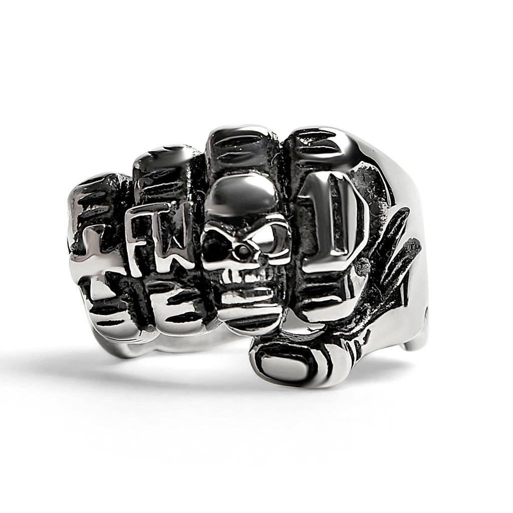 Anillo de puño de acero inoxidable para motociclistas: 12
