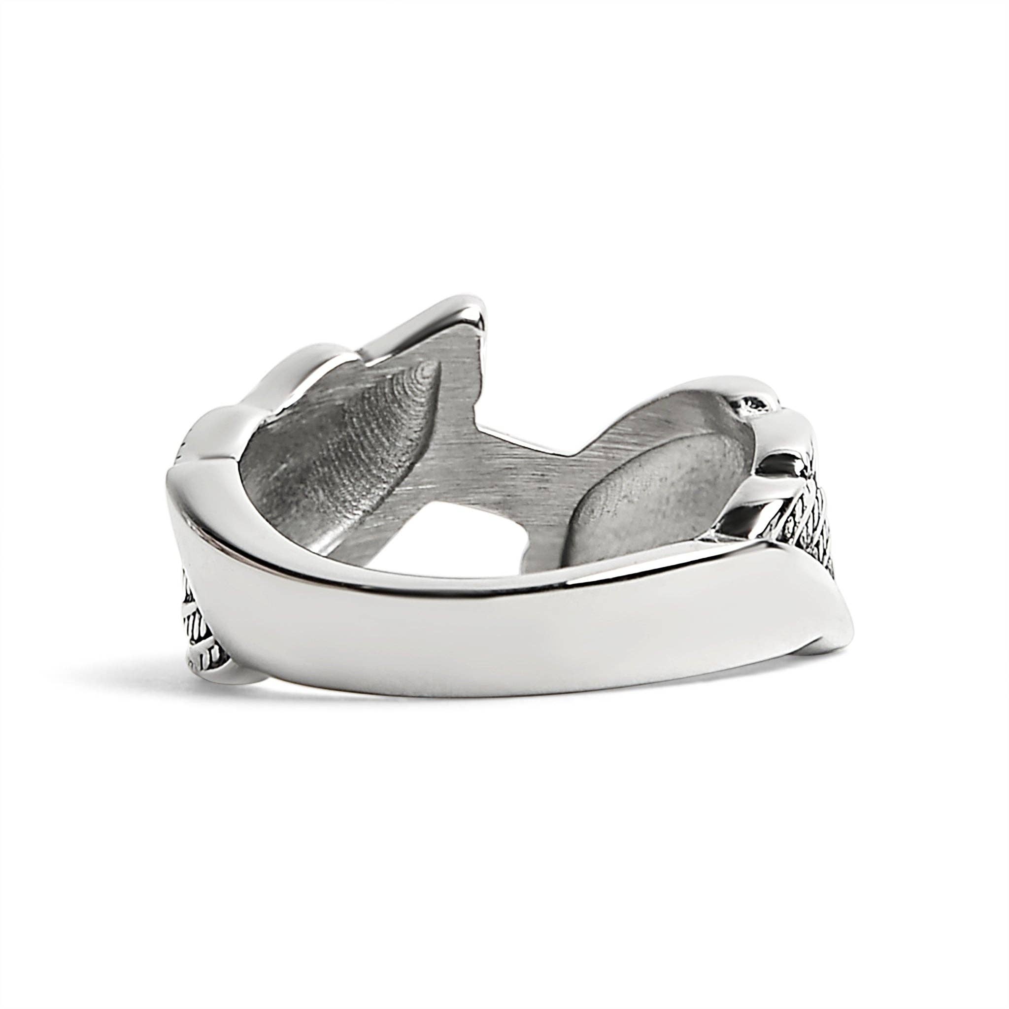 Anillo de alas de ángel de acero inoxidable: 6