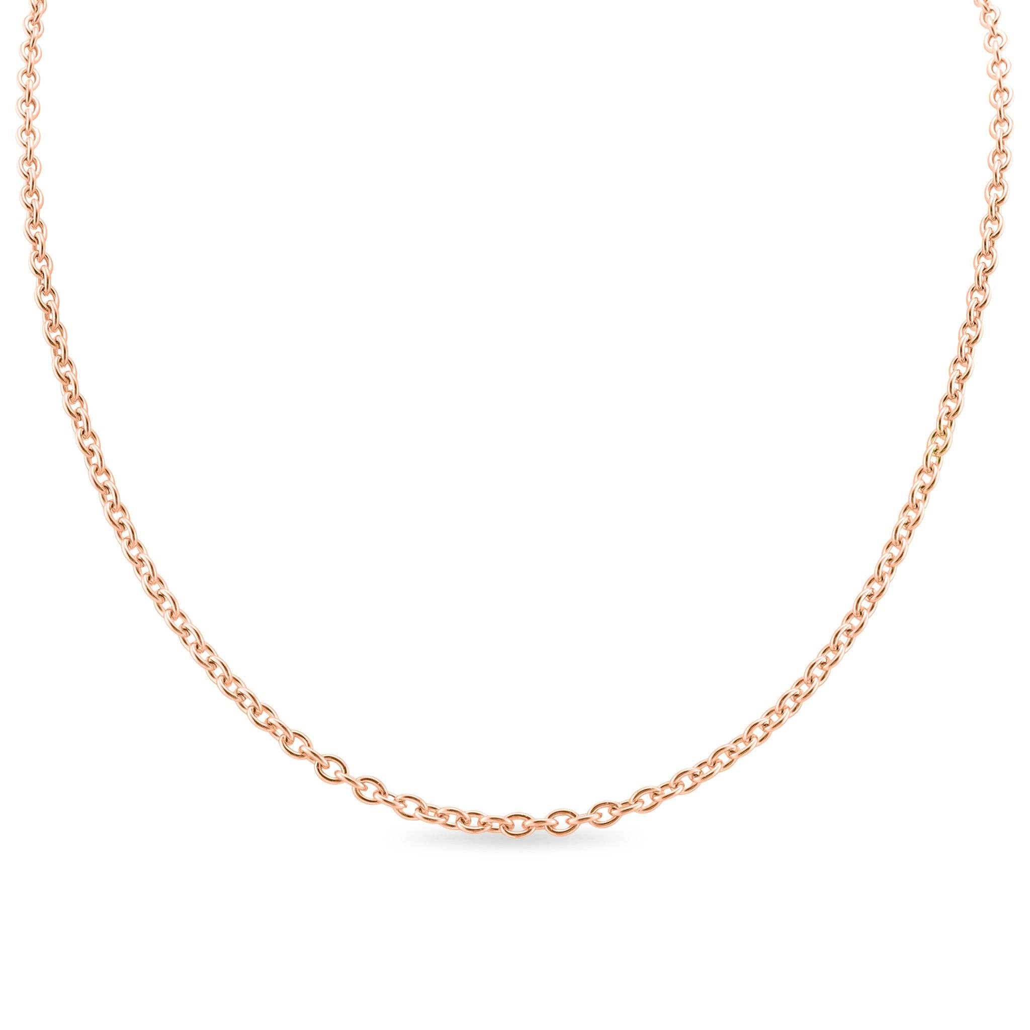 Collar de cadena de eslabones de acero inoxidable: Acero inoxidable / 13 pulgadas+2 pulgadas