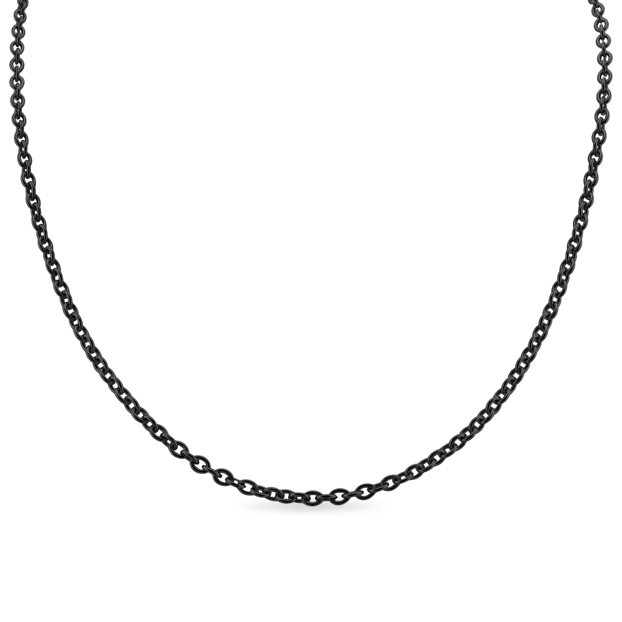 Collar de cadena de eslabones de acero inoxidable: Acero inoxidable / 13 pulgadas+2 pulgadas