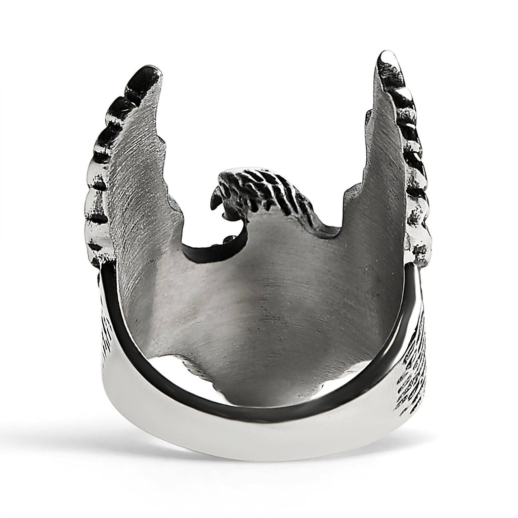 Anillo de águila voladora de acero inoxidable: 10