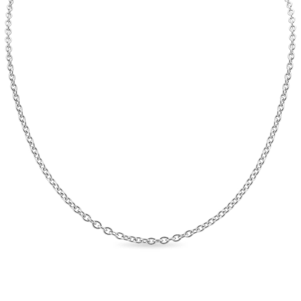 Collar de cadena de eslabones de acero inoxidable: Acero inoxidable / 13 pulgadas+2 pulgadas
