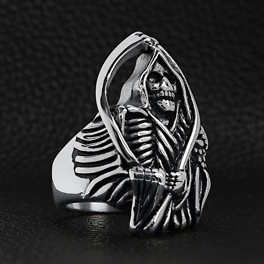 Anillo Grim Reaper de acero inoxidable: 8