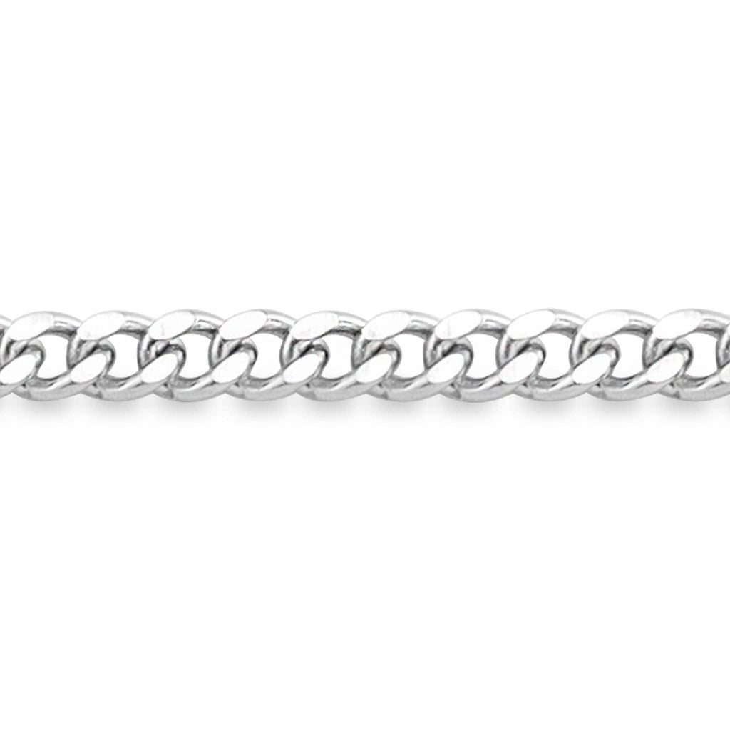 Cadena de eslabones de acero inoxidable con corte de diamante de 2,5 mm, por pie: Acero inoxidable