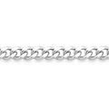 Cadena de eslabones de acero inoxidable con corte de diamante de 2,5 mm, por pie: Acero inoxidable