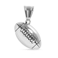 Colgante de fútbol 3D de acero inoxidable con PVD de oro de 18 quilates: Acero inoxidable