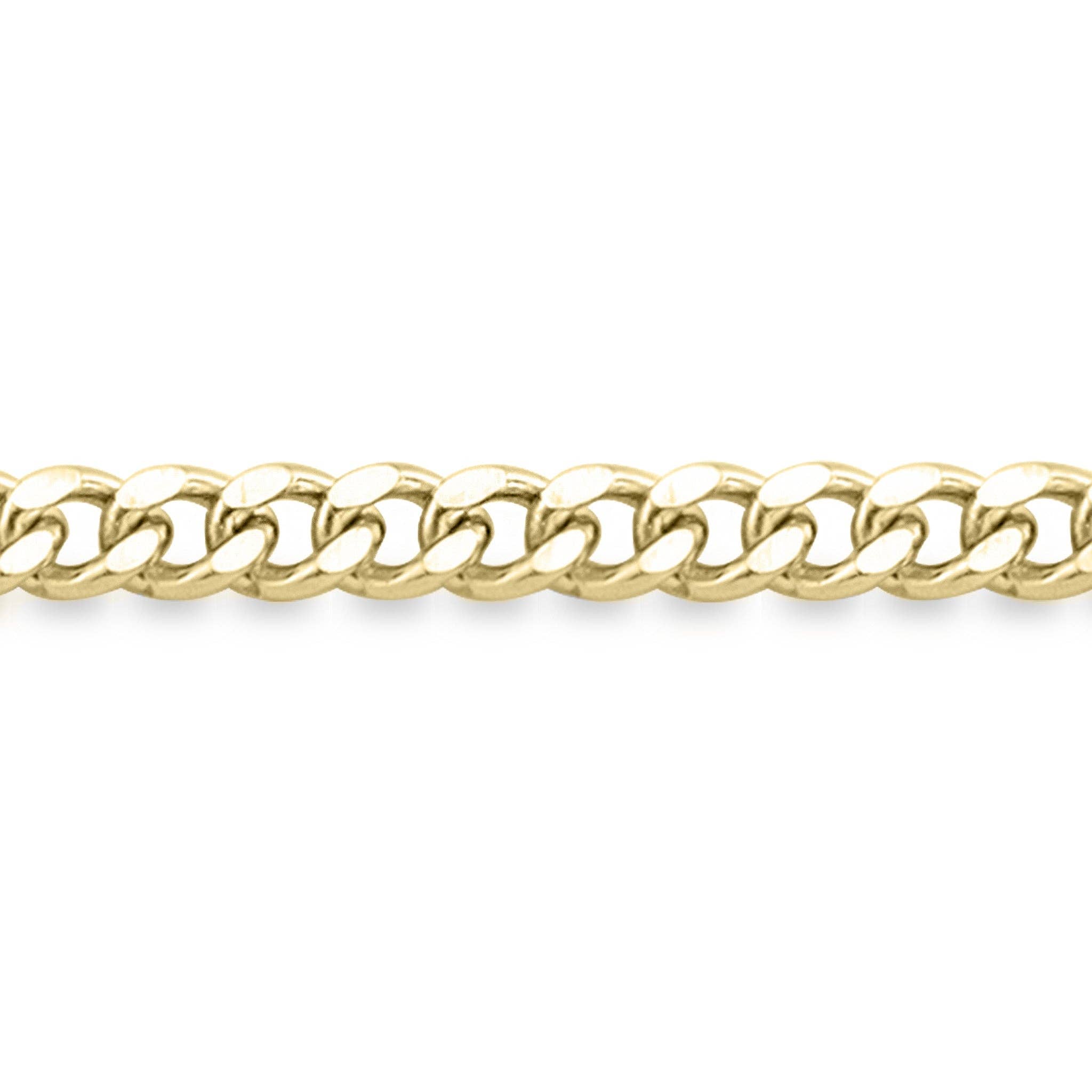 Cadena de eslabones de acero inoxidable con corte de diamante de 2,5 mm, por pie: Acero inoxidable