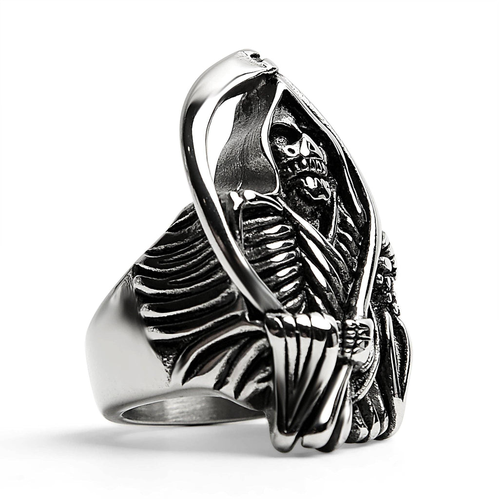 Anillo Grim Reaper de acero inoxidable: 8