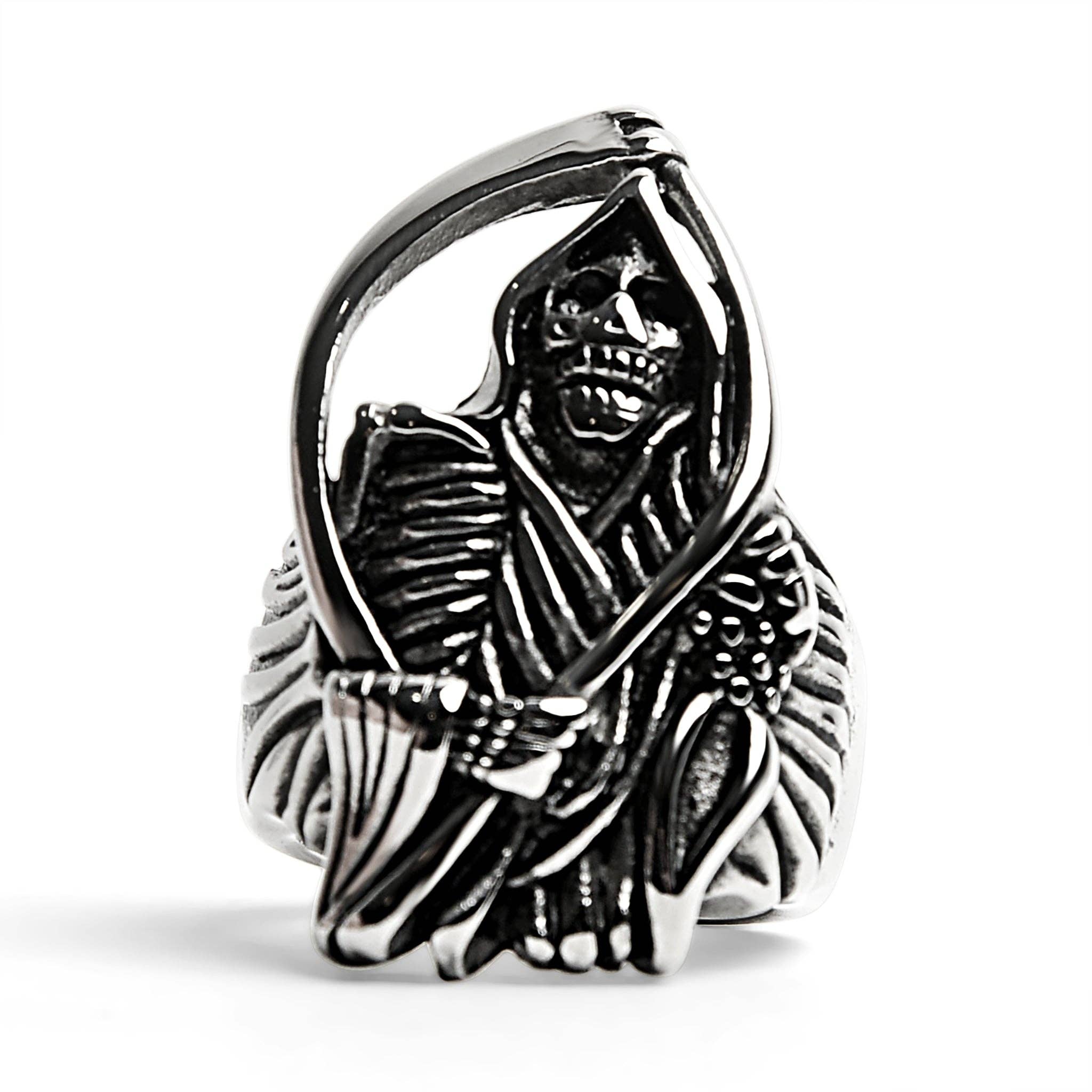 Anillo Grim Reaper de acero inoxidable: 8