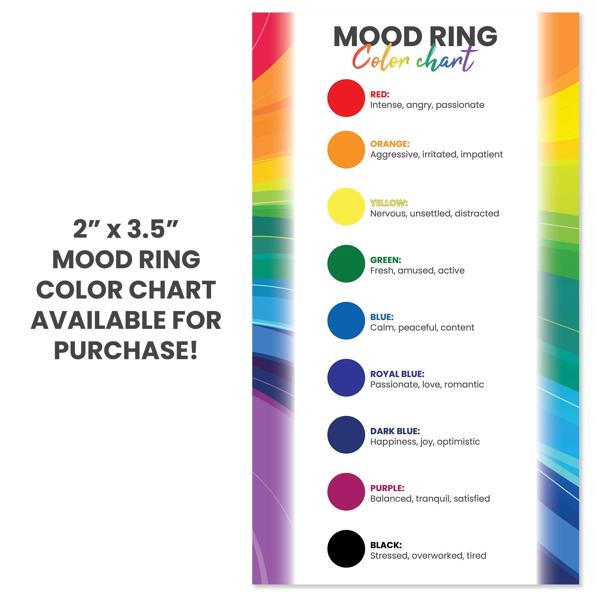 Anillo de acero inoxidable Mood Band con estrellas y lunas: 7