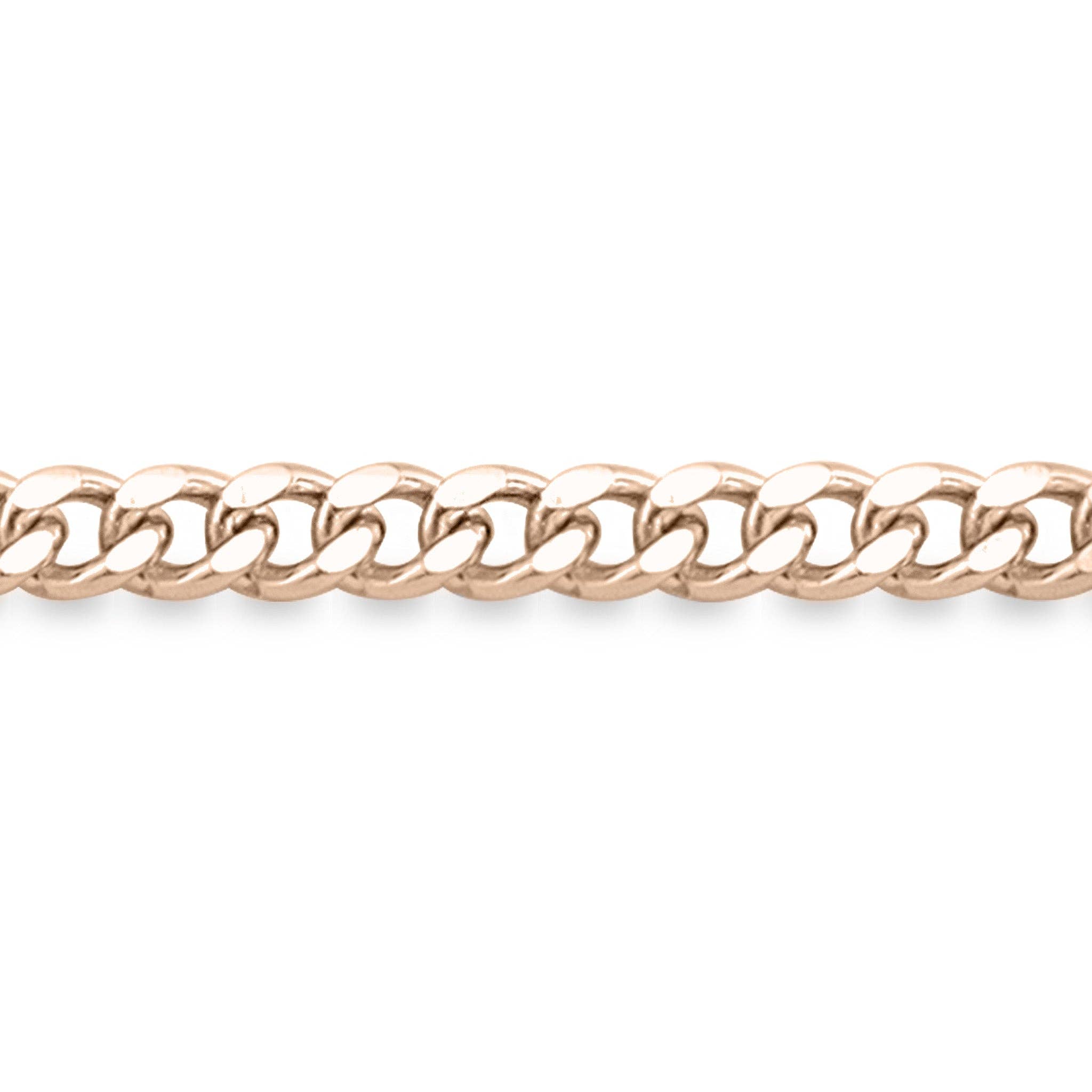 Cadena de eslabones de acero inoxidable con corte de diamante de 2,5 mm, por pie: Acero inoxidable