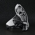 Anillo Grim Reaper de acero inoxidable: 8