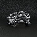 Anillo de dragón oriental de acero inoxidable: 14
