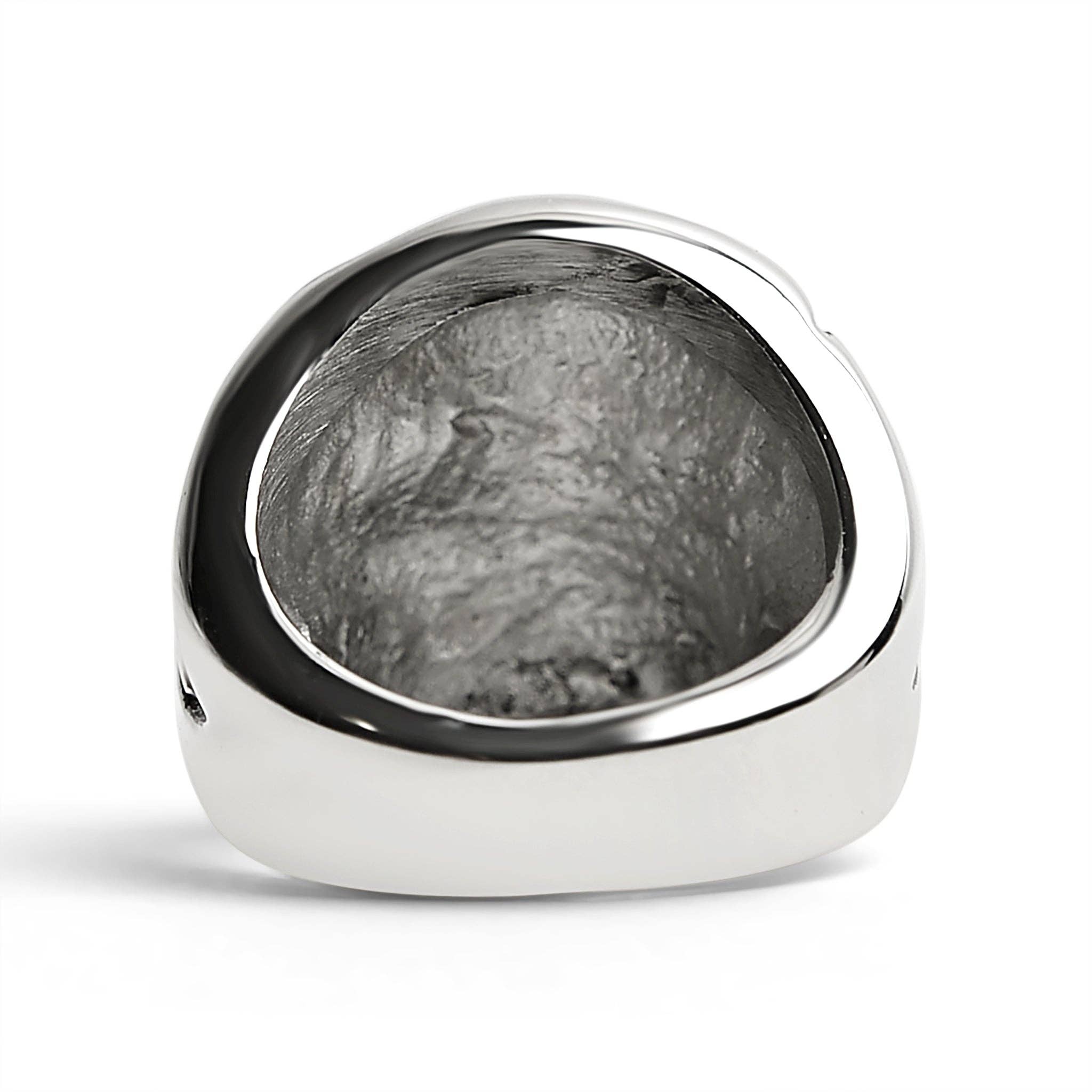 Anillo de declaración de calavera de acero inoxidable con cigarro: 8