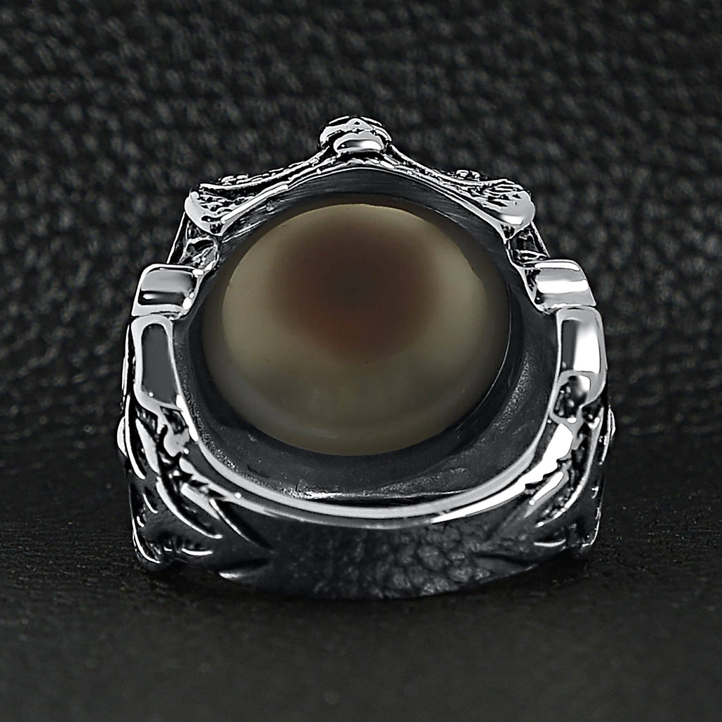 Anillo Gótico con Garra y Ojo Marrón: 13