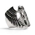Anillo Grande de Ángel Desnudo de Acero Inoxidable: 7
